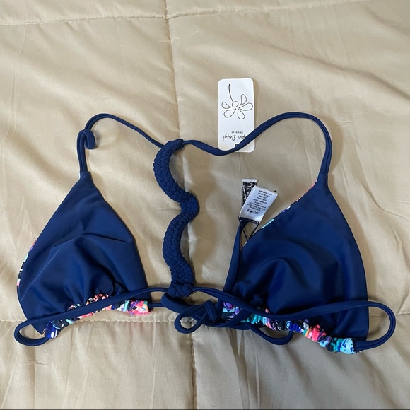 NWT Dippin’ Daisy’s Patterned Bikini Top Size Large - Picture 3 of 4